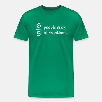Six out of five people suck at fractions ats