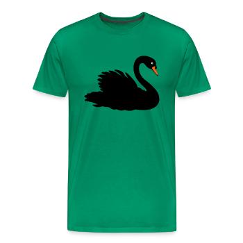 Black Swan - Men's Premium T-Shirt - kelly green - Front - Liam (192cm)