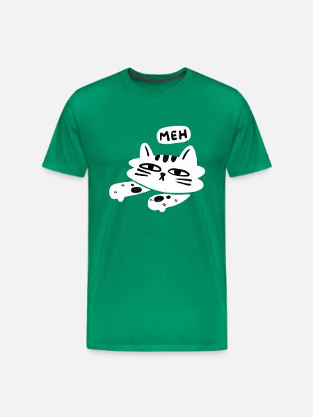 Meh - Men's Premium T-Shirt - kelly green
