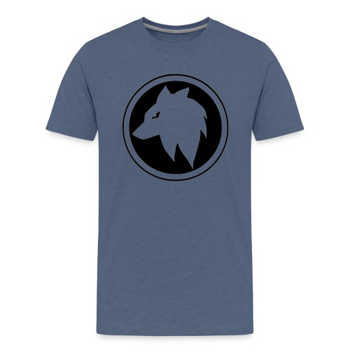 Mangawolf im Kreis - Men's Premium T-Shirt