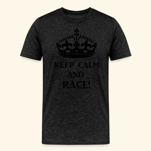 keepcalmraceblk - Men's Premium T-Shirt