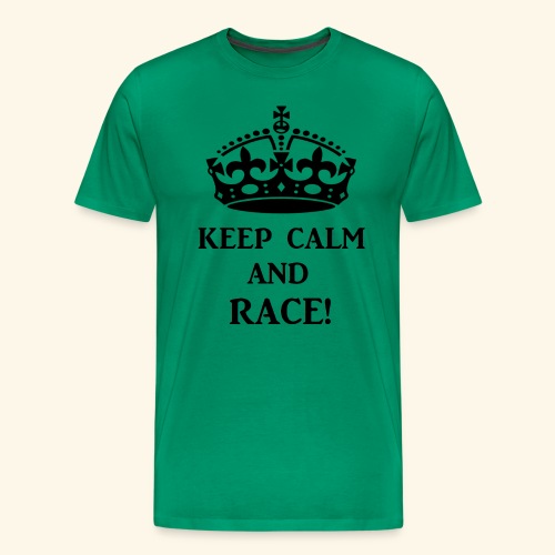 keepcalmraceblk - Men's Premium T-Shirt