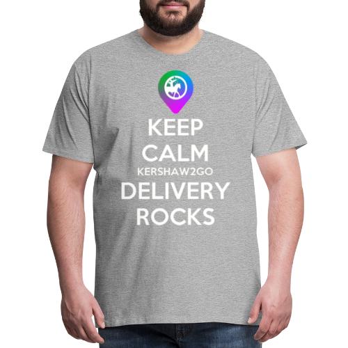 Keep Calm KC2Go Delivery Rocks - Men's Premium T-Shirt