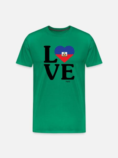 Love Haiti - Men's Premium T-Shirt - kelly green