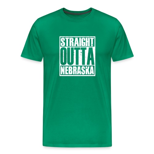 Straight Outta Nebraska - Men's Premium T-Shirt