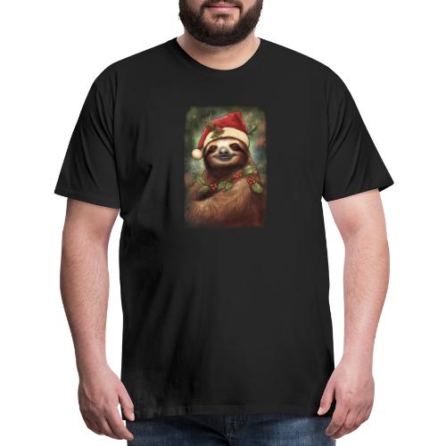 Christmas Sloth - Men's Premium T-Shirt