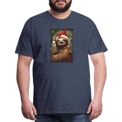 Christmas Sloth - Men's Premium T-Shirt