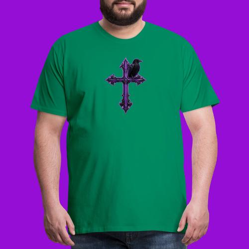 Gothix Raven Cross - Men's Premium T-Shirt