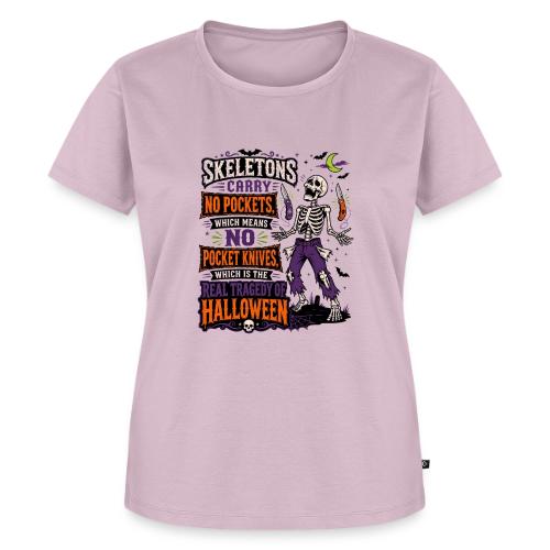 Skeletons Carry No Pockets - Funny Halloween Knife - Women's Premium T-Shirt