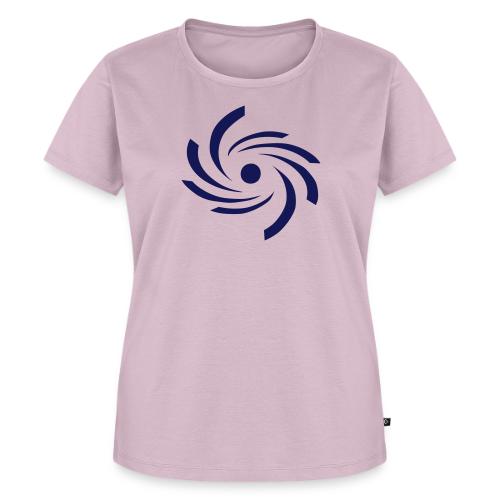Camiseta premium para mujer con el símbolo de huracán azul oscuro de Huracanes Caribe