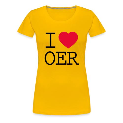 I love OER - Women's Premium T-Shirt