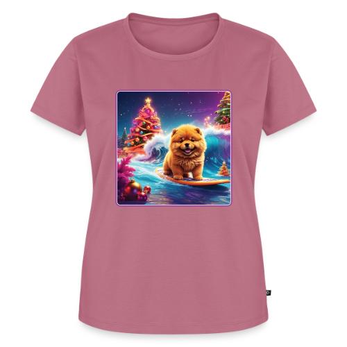 Chow Christmas Surf - Women's Premium T-Shirt
