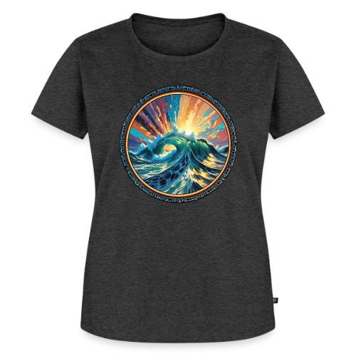 Rainbow Ray Wave - Women's Premium T-Shirt