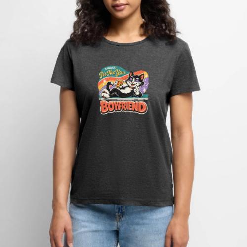 Sassy Cat Pride Pizza Retro Comic - Women's Premium T-Shirt