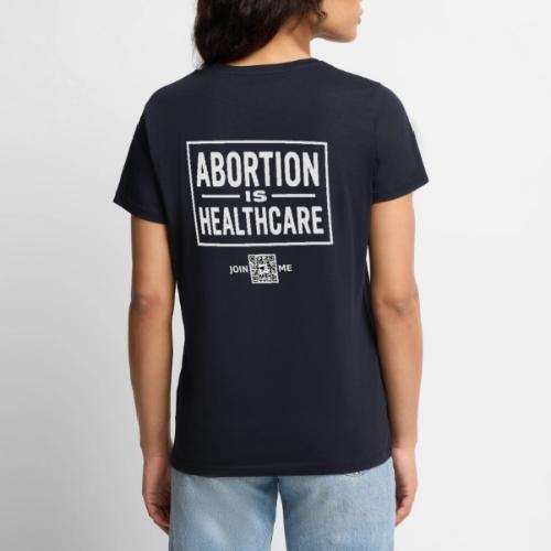 Abortion (white, back-facing) - Women's Premium T-Shirt