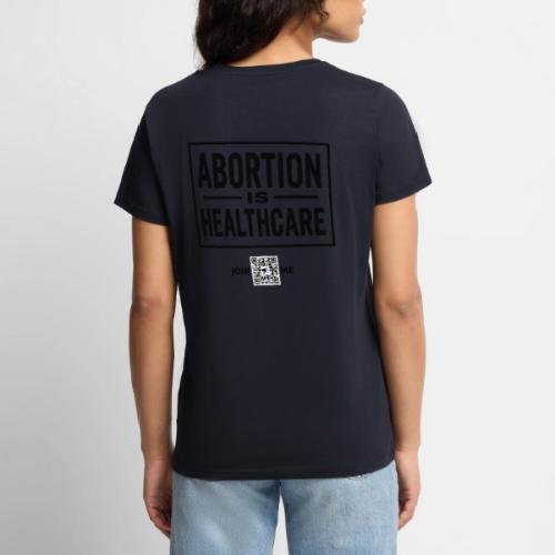 Abortion (black, back-facing) - Women's Premium T-Shirt