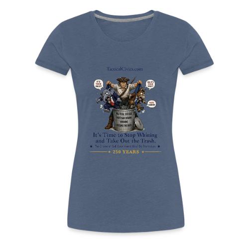 Fav Patriot Taking Out Trash-Printed Front & Back - Women's Premium T-Shirt