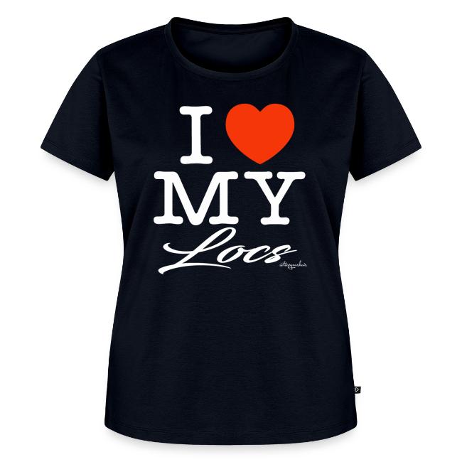 I LOVE MY LOCS (white text design)