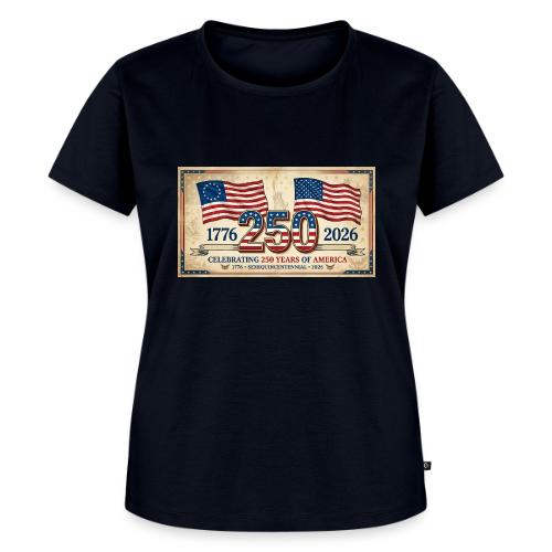 USA 250th Anniversary Flags Emblem - Women's Premium T-Shirt