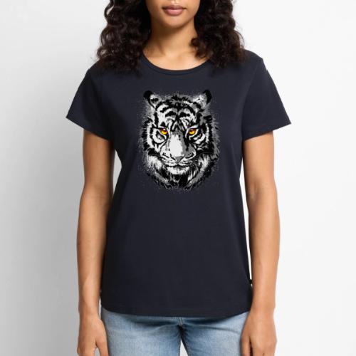 Tiger Head - Tiger Artwork - Wildlife Big Cats - Women's Premium T-Shirt