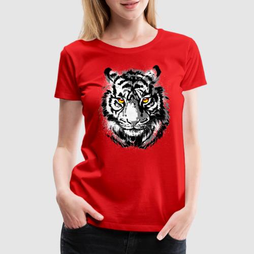 Tiger Head - Tiger Artwork - Wildlife Big Cats - Women's Premium T-Shirt
