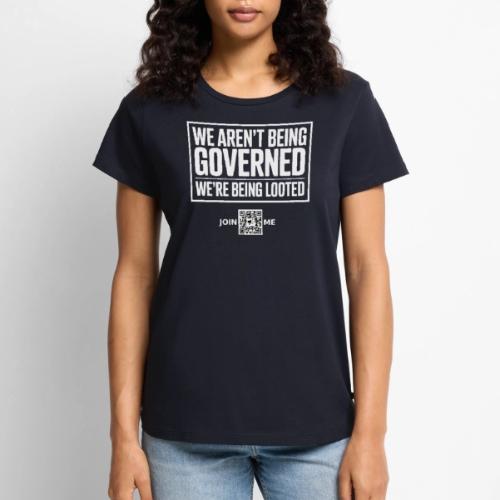 Looted (white, front-facing) - Women's Premium T-Shirt