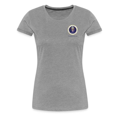 The People's Seal with blue url - Women's Premium T-Shirt