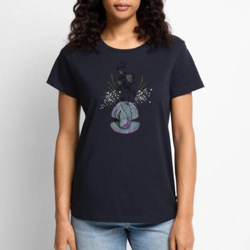 Mermaid Ocean Goddess In Shell - Fairytale Design - Women's Premium T-Shirt