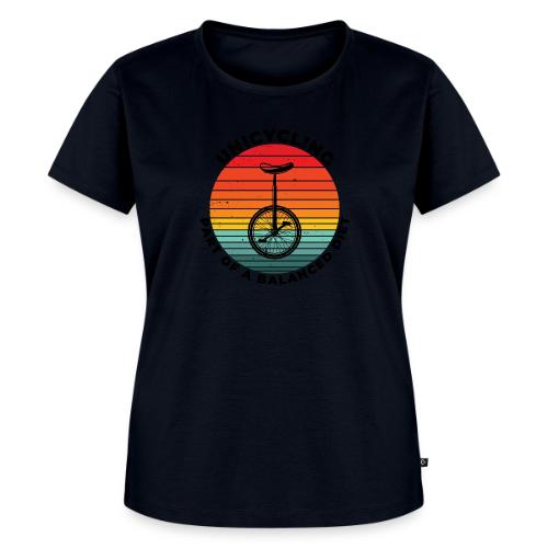 Unicycling Part of A Balanced Diet - Women's Premium T-Shirt
