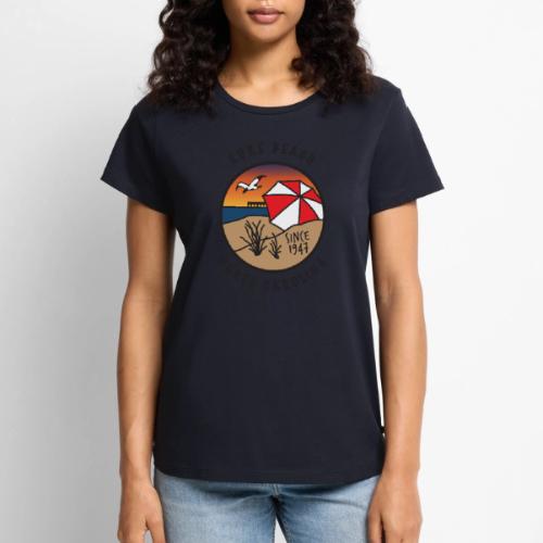 Kure Beach Sunrise-Black Lettering-Front Only - Women's Premium T-Shirt