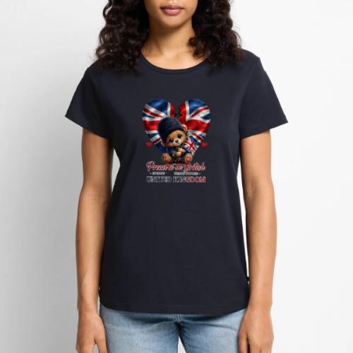 Proud to Be British Teddy Bear UK Patriot Gift - Women's Premium T-Shirt