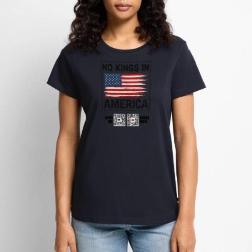 No Kings In America (black, front-facing) - Women's Premium T-Shirt