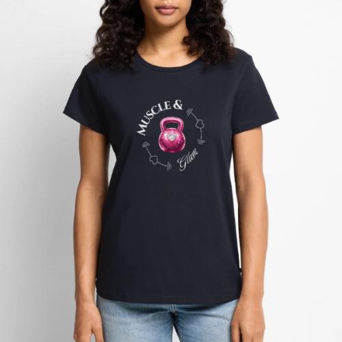 Pink Muscle Glam Logo - Women's Premium T-Shirt