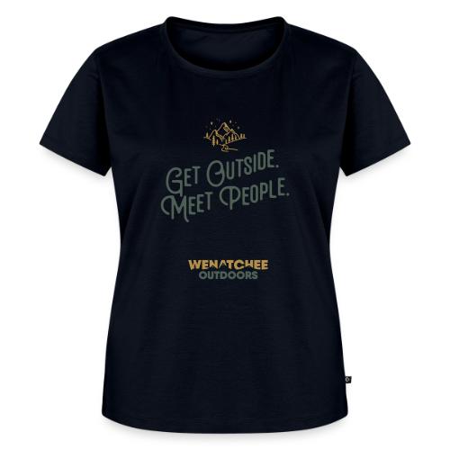 Get Outside. Meet People. Two Tone. - Women's Premium T-Shirt