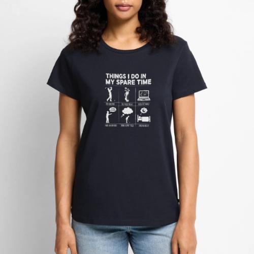 Things I Do In My Spare Time Golfing Addict Appare - Women's Premium T-Shirt