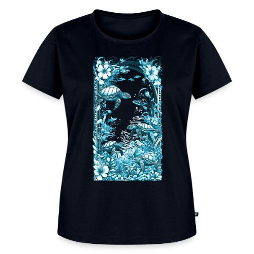 Sea Turtle Forest - Women's Premium T-Shirt