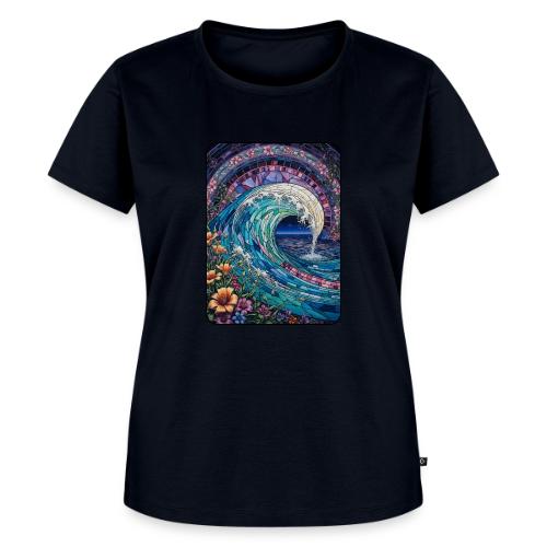 Stained Glass Wave - Women's Premium T-Shirt