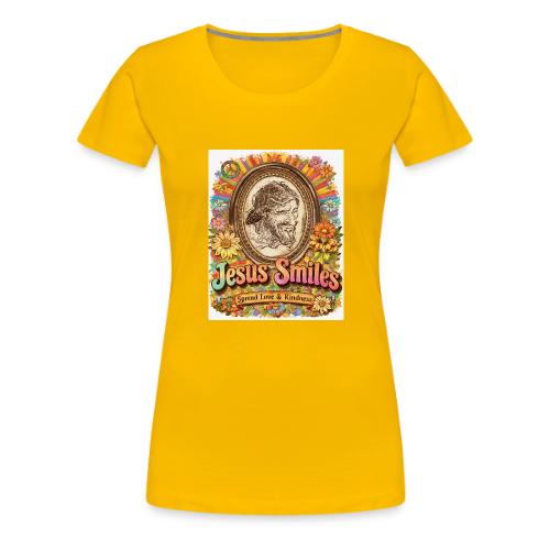 jesus-smile.com, Rare Portrait, Jesus the Healer. - Women's Premium T-Shirt