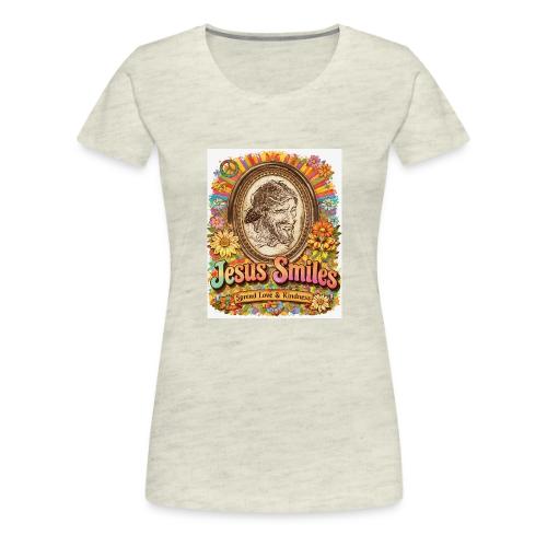 jesus-smile.com, Rare Portrait, Jesus the Healer. - Women's Premium T-Shirt