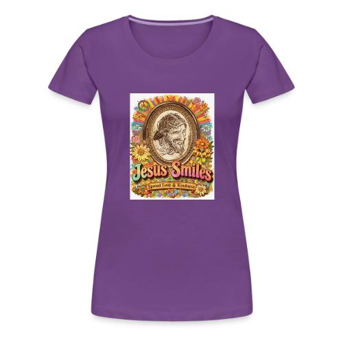 jesus-smile.com, Rare Portrait, Jesus the Healer. - Women's Premium T-Shirt