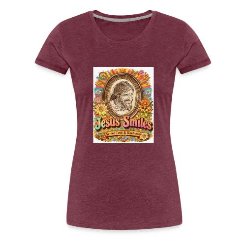 jesus-smile.com, Rare Portrait, Jesus the Healer. - Women's Premium T-Shirt