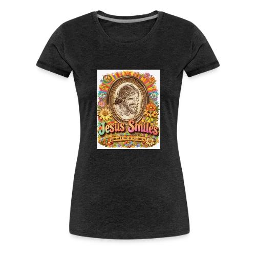 jesus-smile.com, Rare Portrait, Jesus the Healer. - Women's Premium T-Shirt