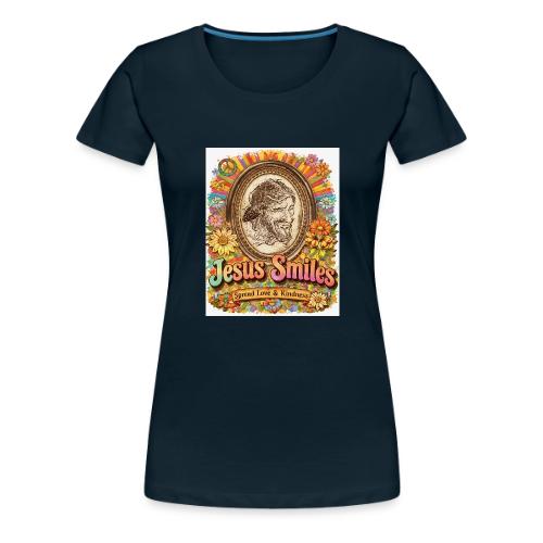 jesus-smile.com, Rare Portrait, Jesus the Healer. - Women's Premium T-Shirt