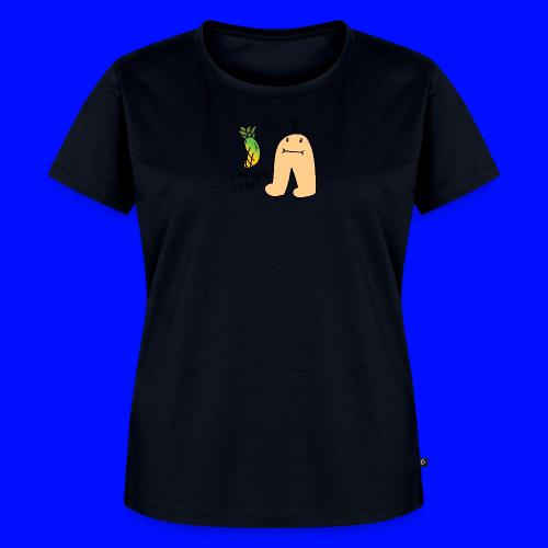 Pineapple Pickle, Black Outline (tshirts) - Women's Premium T-Shirt