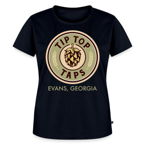 Tip Top Taps Hops Circle Evans Ga Green 4 png - Women's Premium T-Shirt