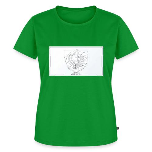 Khanda architectural Drawing - Women's Premium T-Shirt