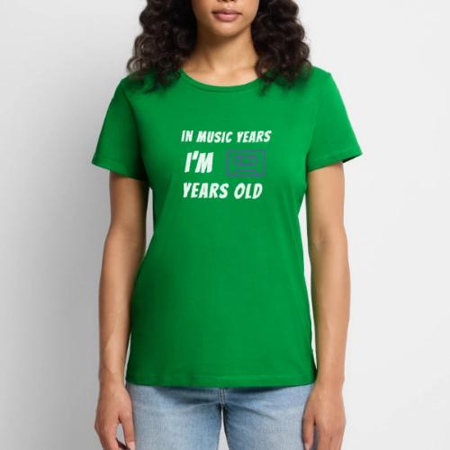 In Music Years I'm - Cassette - Women's Premium T-Shirt