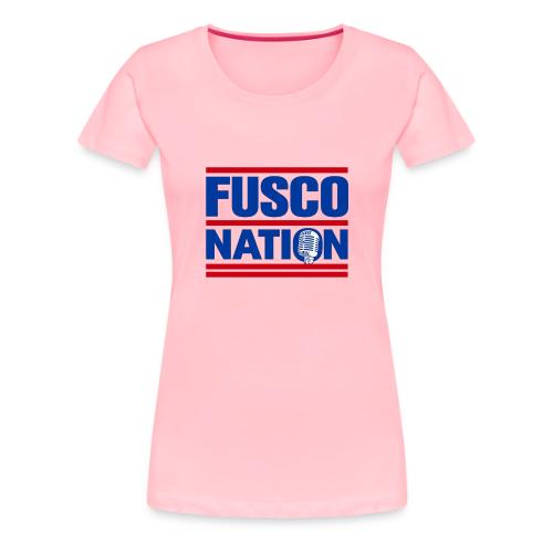 Fusco Nation with Mic (250th Show Commemorative) - Women's Premium T-Shirt