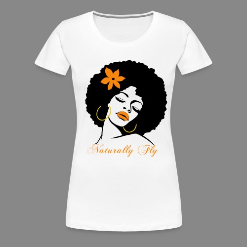 Naturally Fly Afro Diva - Women's Premium T-Shirt