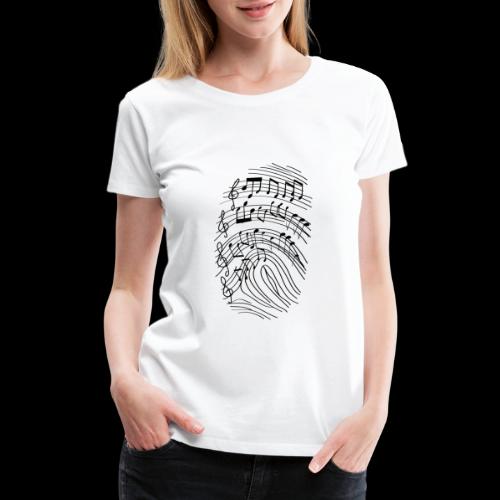 Musican's Fingerprint | Music DNA - Women's Premium T-Shirt